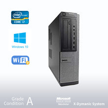 Load image into Gallery viewer, Refurbished DELL Optiplex 7010 Desktop, Intel i7 3770 3.4GHz/32GB /NEW 480GB SSD/ DVD/ Win10 Pro/Fast AC 600 WiFi USB
