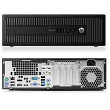 Load image into Gallery viewer, HP EliteDesk 800 G1 SFF Desktop Computer with Dual (2) 24&quot; Monitor - Intel Core i7-4770 Processor 3.40GHz/ 32GB RAM/1TB SSD/Windows 10 Pro/ WiFi