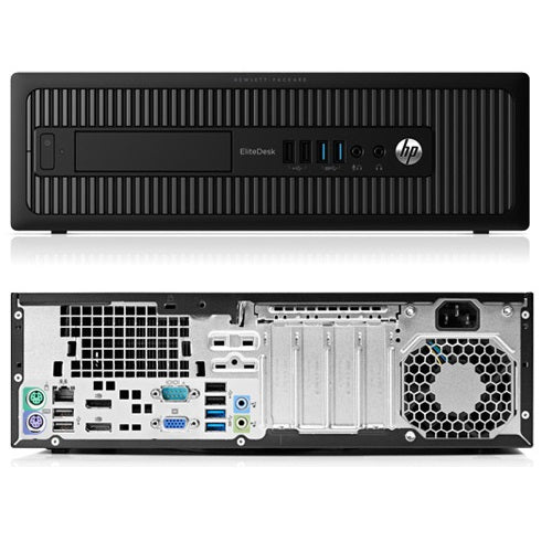 HP EliteDesk 800 G1 SFF Desktop Computer with Dual (2) 24