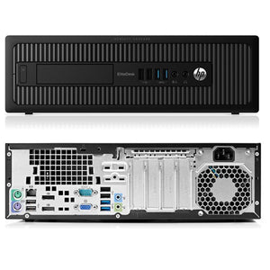 HP EliteDesk 800 G1 SFF Desktop Computer with Dual (2) 24" Monitor - Intel Core i7-4770 Processor 3.40GHz/ 32GB RAM/1TB SSD/Windows 10 Pro/ WiFi