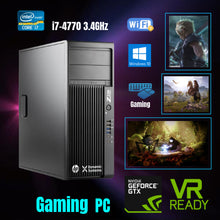 Load image into Gallery viewer, Refurbished-HP Z230 Gaming Workstation/ Intel Core i7-4770 3.4GHz / 32GB RAM / 480GB SSD / Nvidia GTX1660 Super 6GB / Win 10 Home