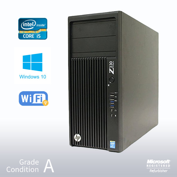 Refurbished-HP Z230 Gaming Workstation/ Intel Core i5-4570 3.2GHz / 16GB  RAM / 1TB HDD / Nvidia GTX1650 4GB / Win 10 Home